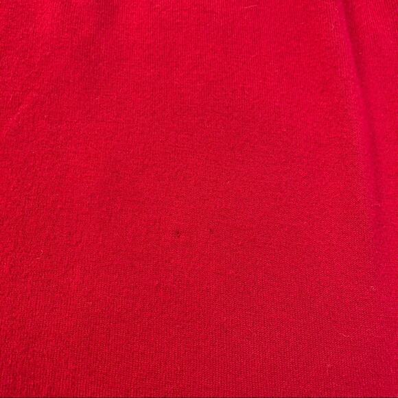 HILARY RADLEY for KATHERINE BARCLAY Red Sweater Short Dress Medium - Picture 11 of 11